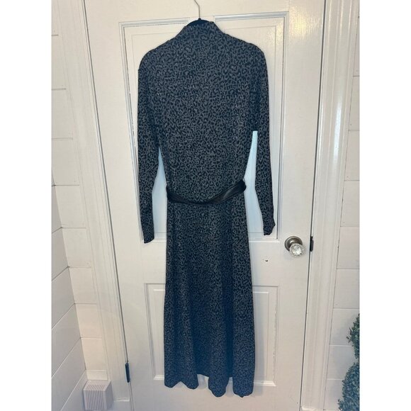 Anne‎ Klein Long Sleeve Metallic Leopard Maxi Dress size L NWT - Picture 4 of 4
